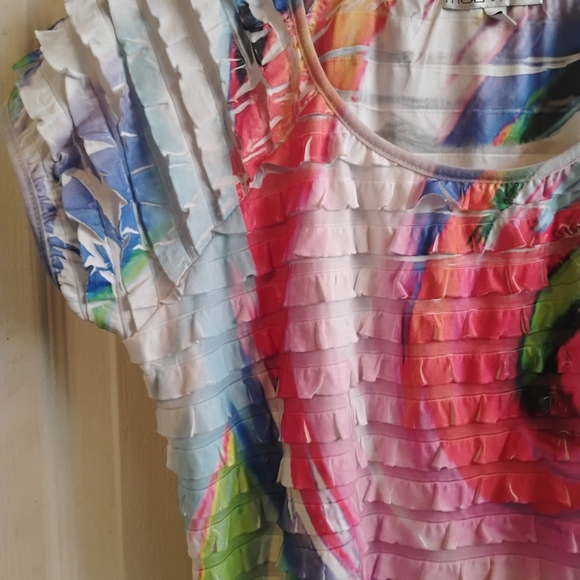 Moa Moa Multicolor Ruffle Blouse - Picture 2 of 9